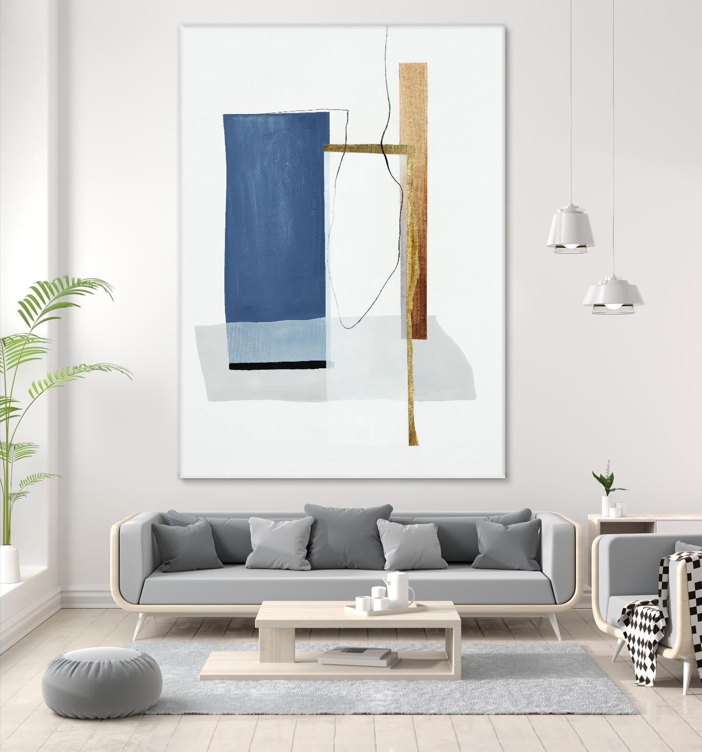 Setting Early II by Daleno Art on GIANT ART - gold abstract abstrait