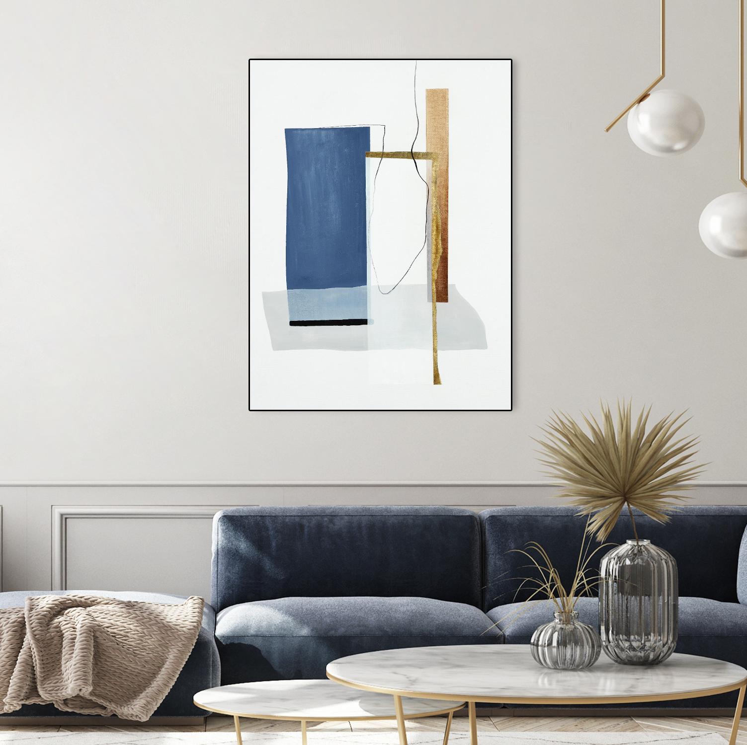 Setting Early II by Daleno Art on GIANT ART - gold abstract abstrait