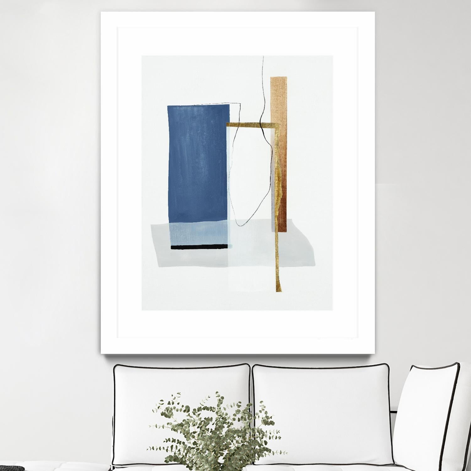 Setting Early II by Daleno Art on GIANT ART - gold abstract abstrait