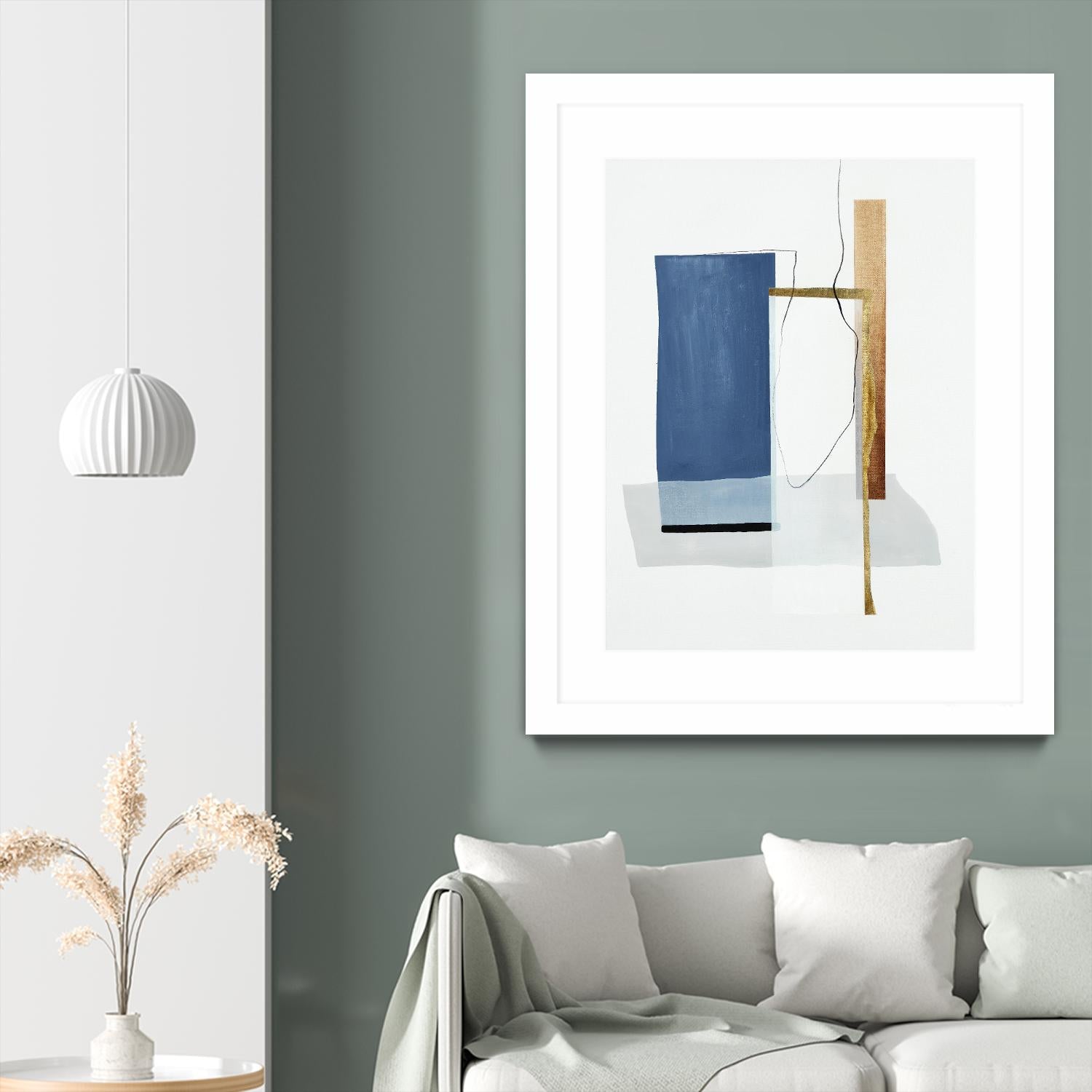 Setting Early II by Daleno Art on GIANT ART - gold abstract abstrait