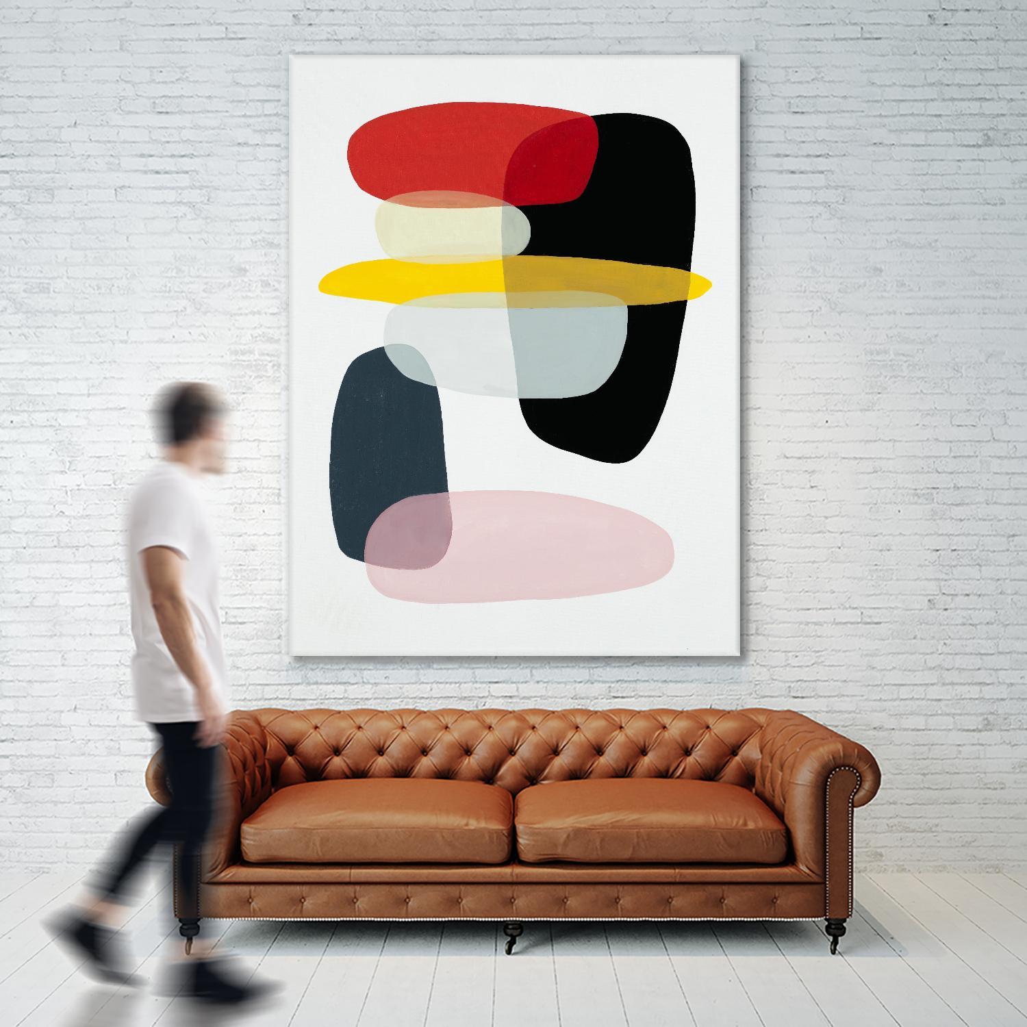 Joy and Pop I by Daleno Art on GIANT ART - abstract