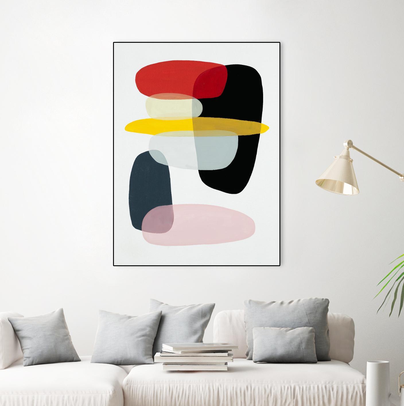 Joy and Pop I by Daleno Art on GIANT ART - abstract