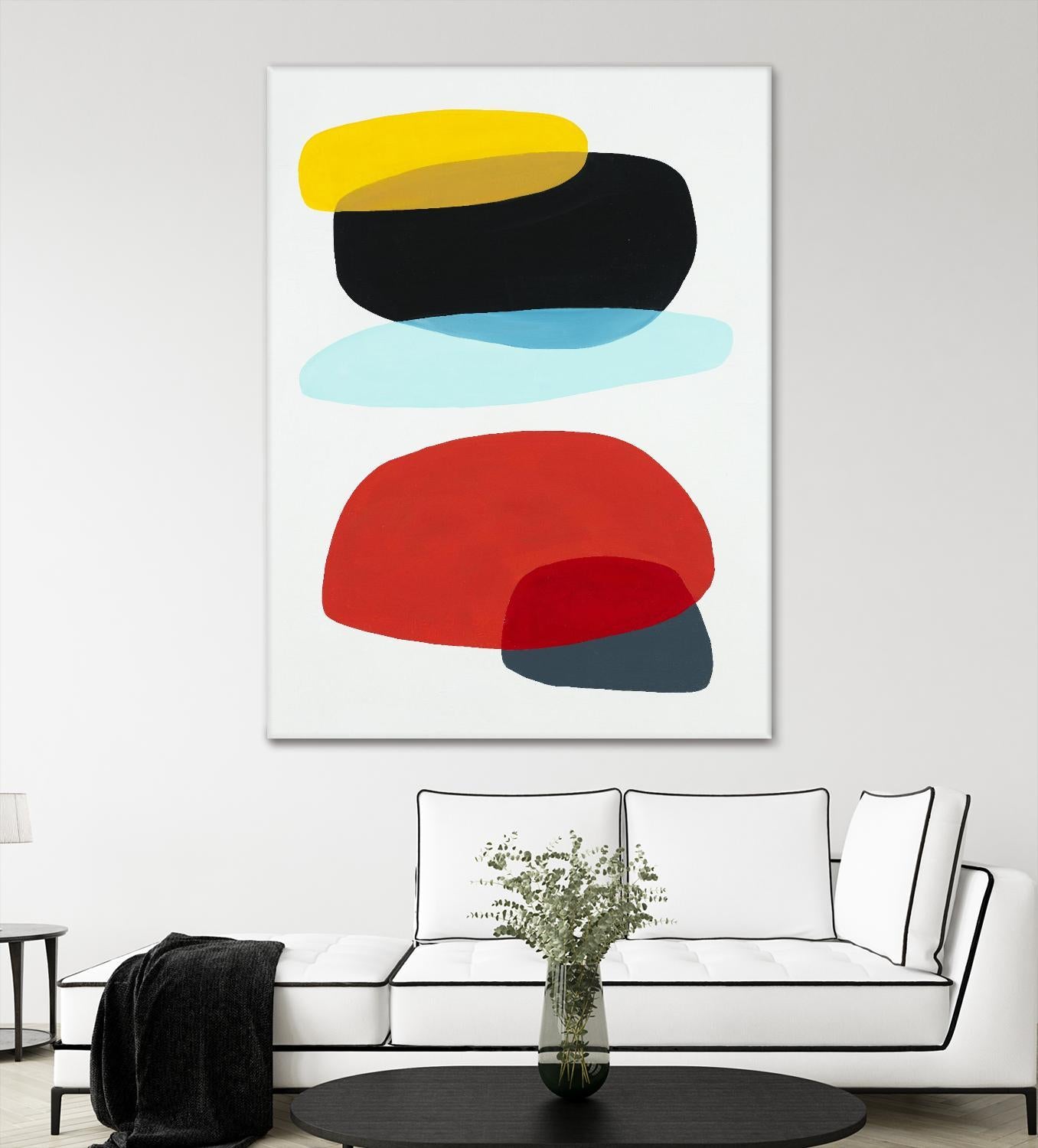 Joy and Pop II by Daleno Art on GIANT ART - red shapes