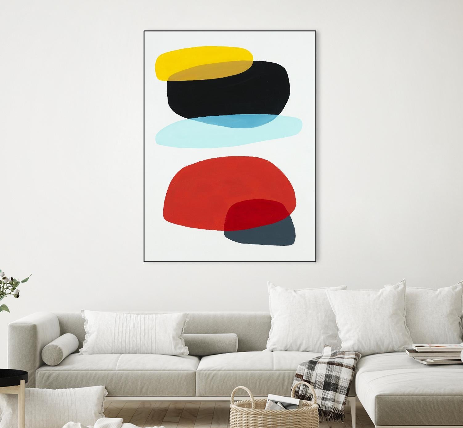 Joy and Pop II by Daleno Art on GIANT ART - red shapes