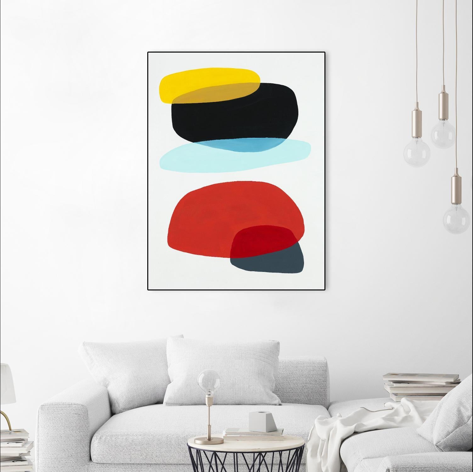 Joy and Pop II by Daleno Art on GIANT ART - red shapes