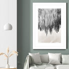 Stained Shower II by Daleno Art on GIANT ART - white abstract abstrait