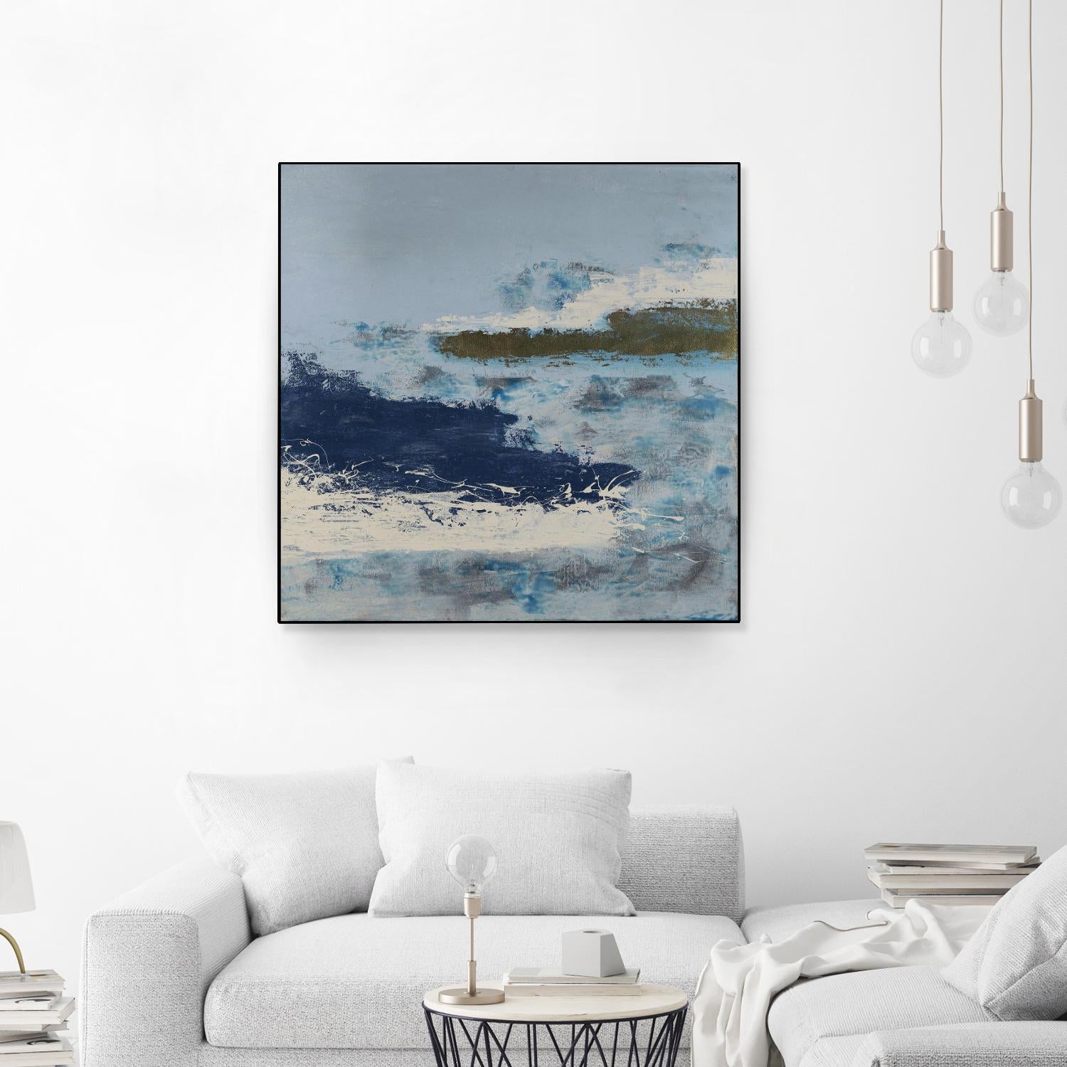 Washing to Shore by Daleno Art on GIANT ART - blue abstract abstrait