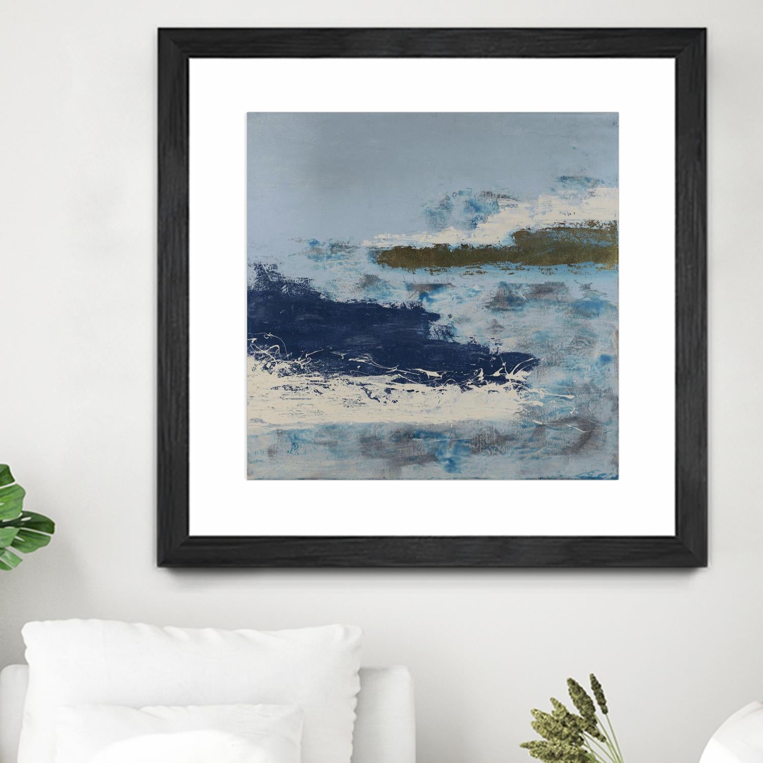 Washing to Shore by Daleno Art on GIANT ART - blue abstract abstrait