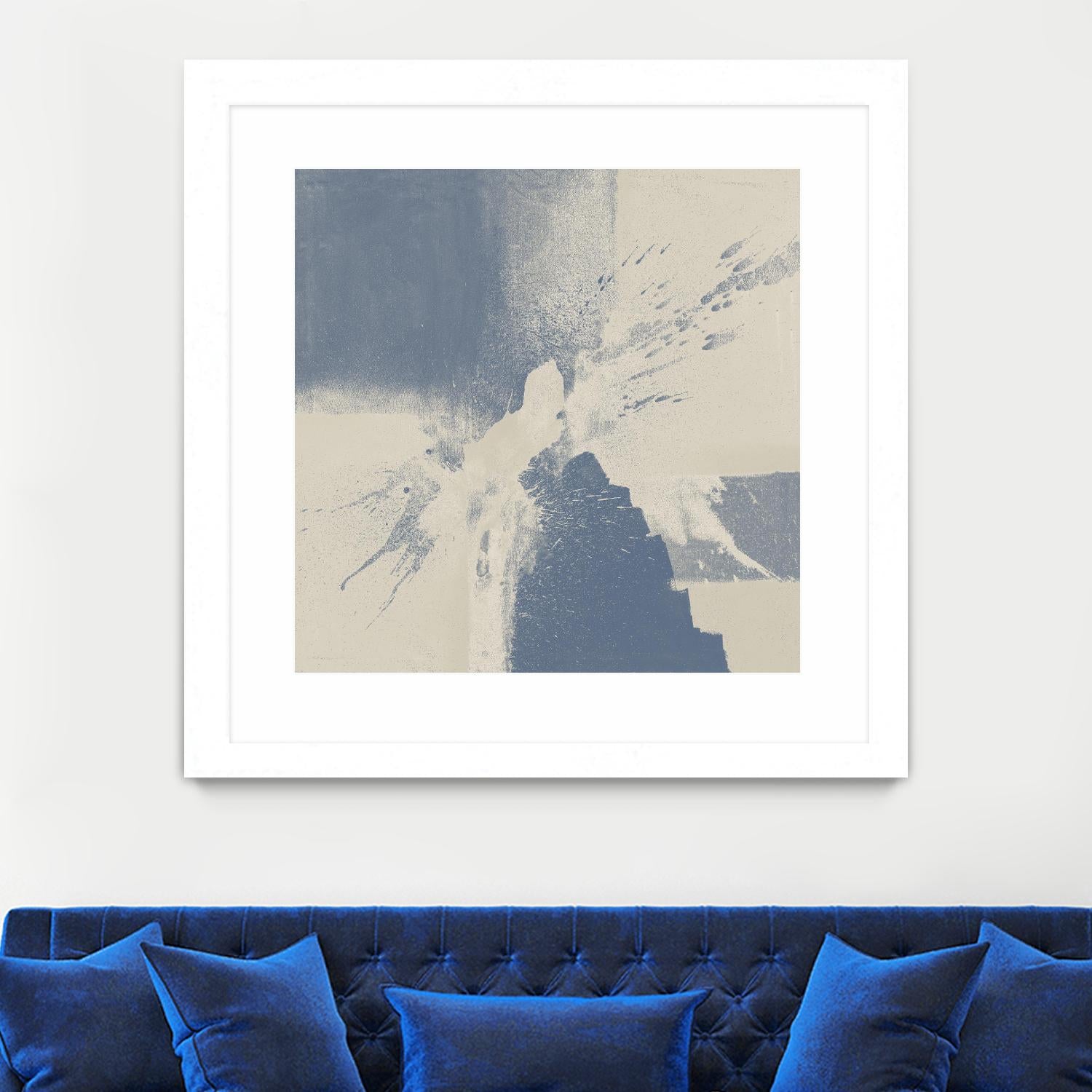 Cool Fury I by Daleno Art on GIANT ART - blue abstract abstrait