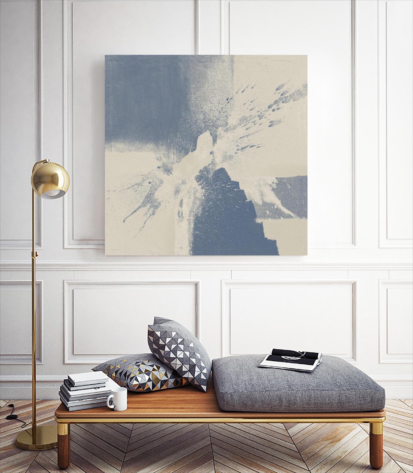 Cool Fury I by Daleno Art on GIANT ART - blue abstract abstrait