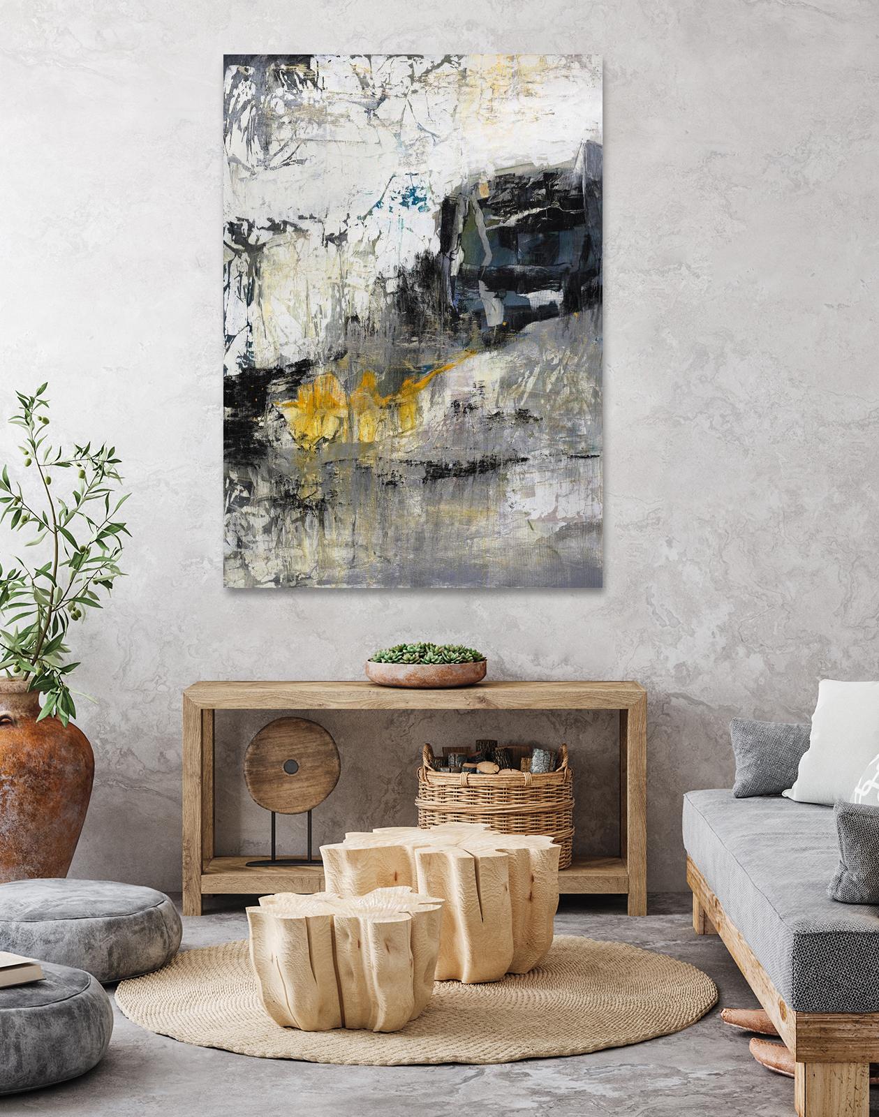 The Hike by Daleno Art on GIANT ART - blue abstract abstrait