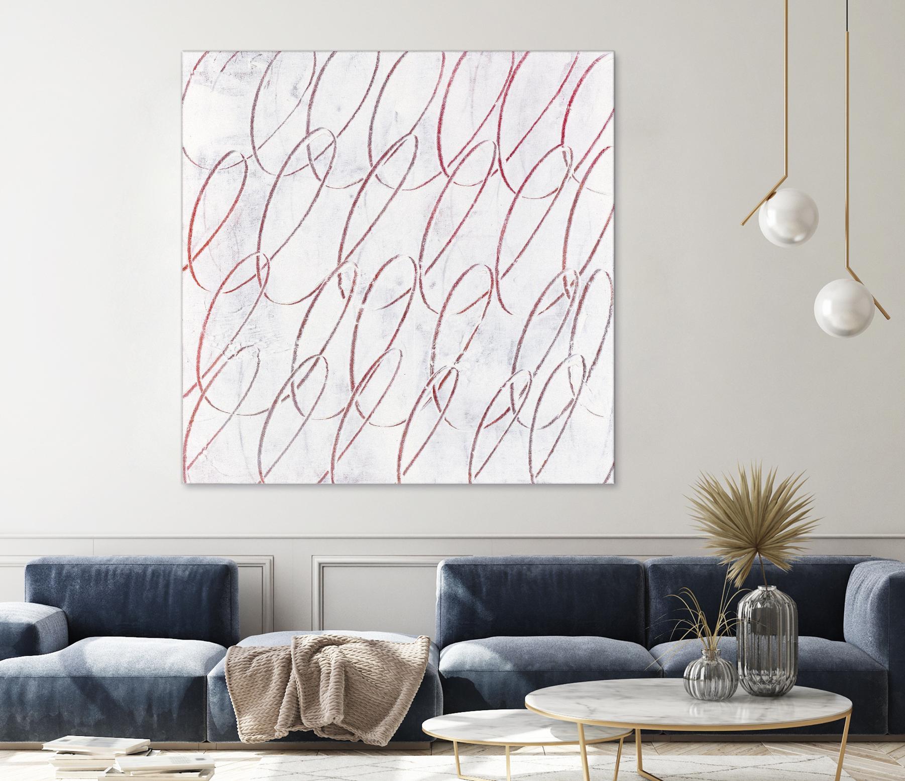 Hula I by Daleno Art on GIANT ART - red abstract abstrait