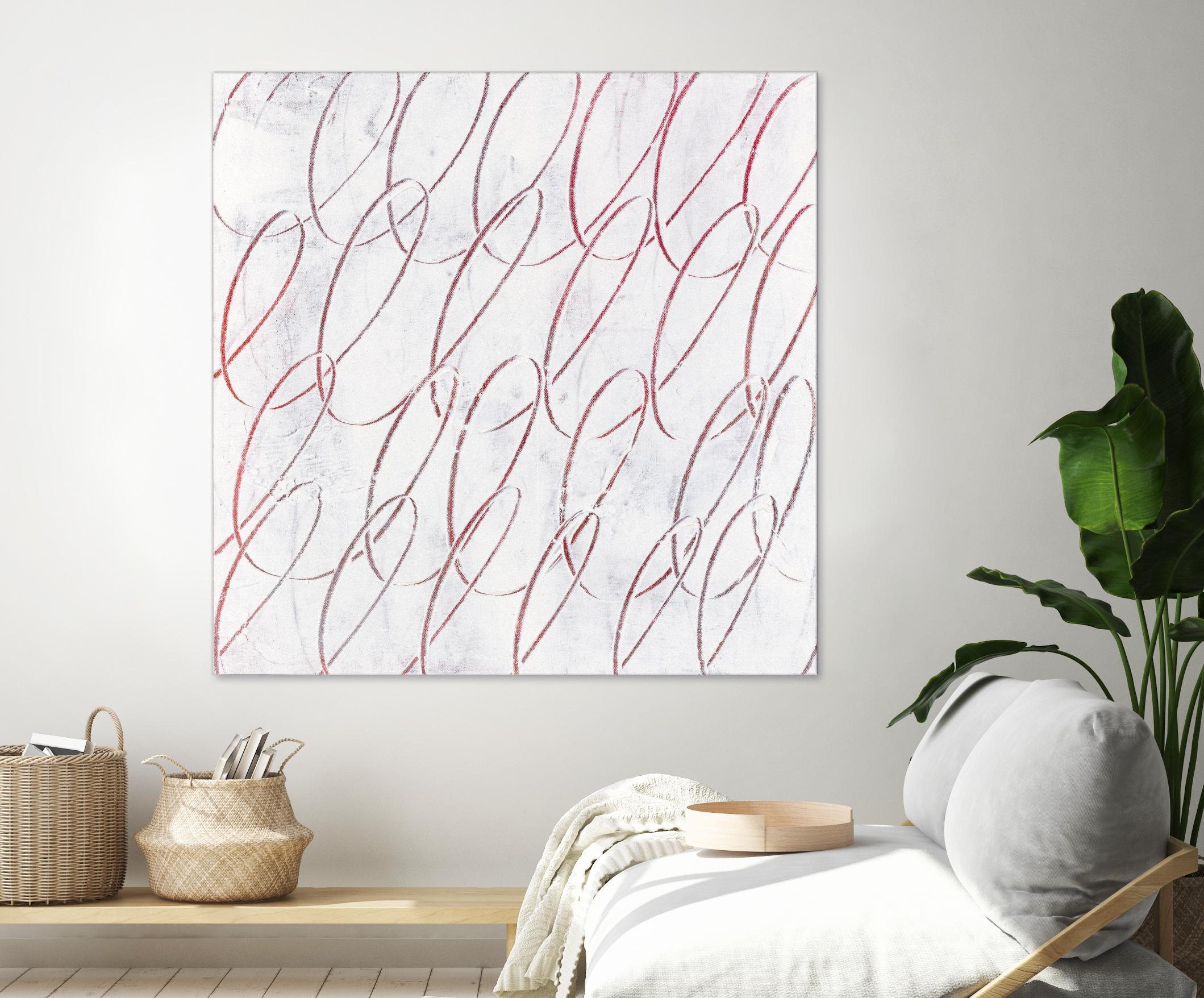 Hula I by Daleno Art on GIANT ART - red abstract abstrait