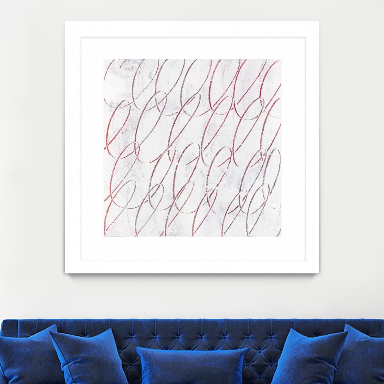 Hula I by Daleno Art on GIANT ART - red abstract abstrait