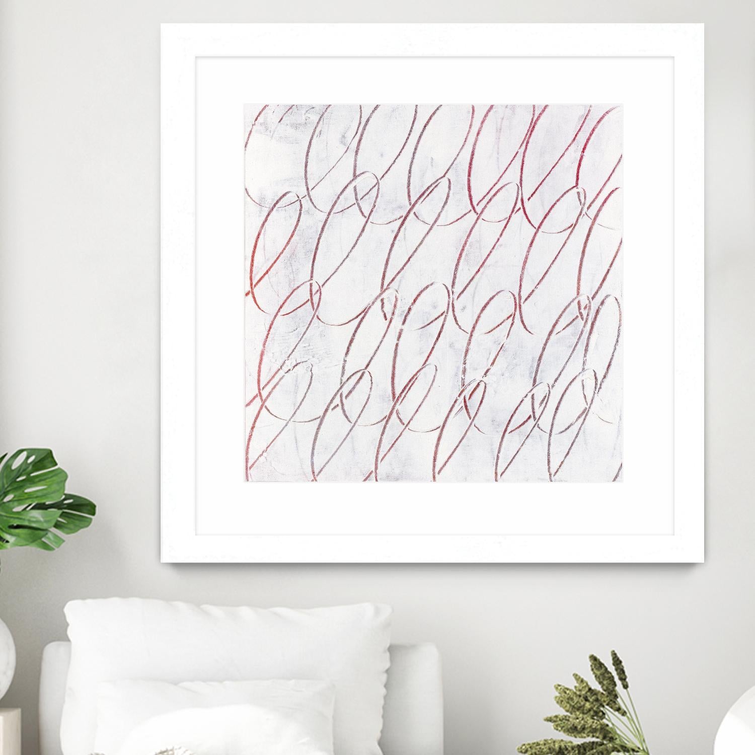 Hula I by Daleno Art on GIANT ART - red abstract abstrait