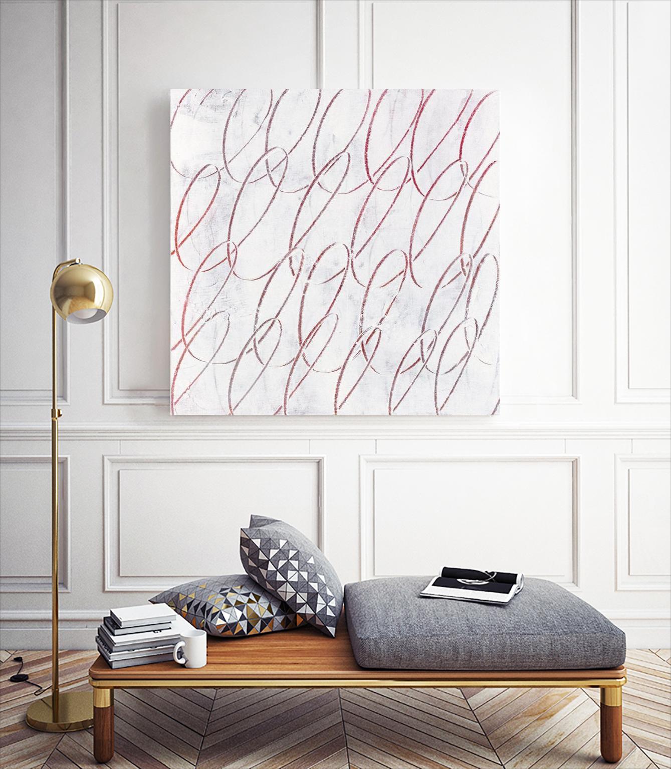Hula I by Daleno Art on GIANT ART - red abstract abstrait