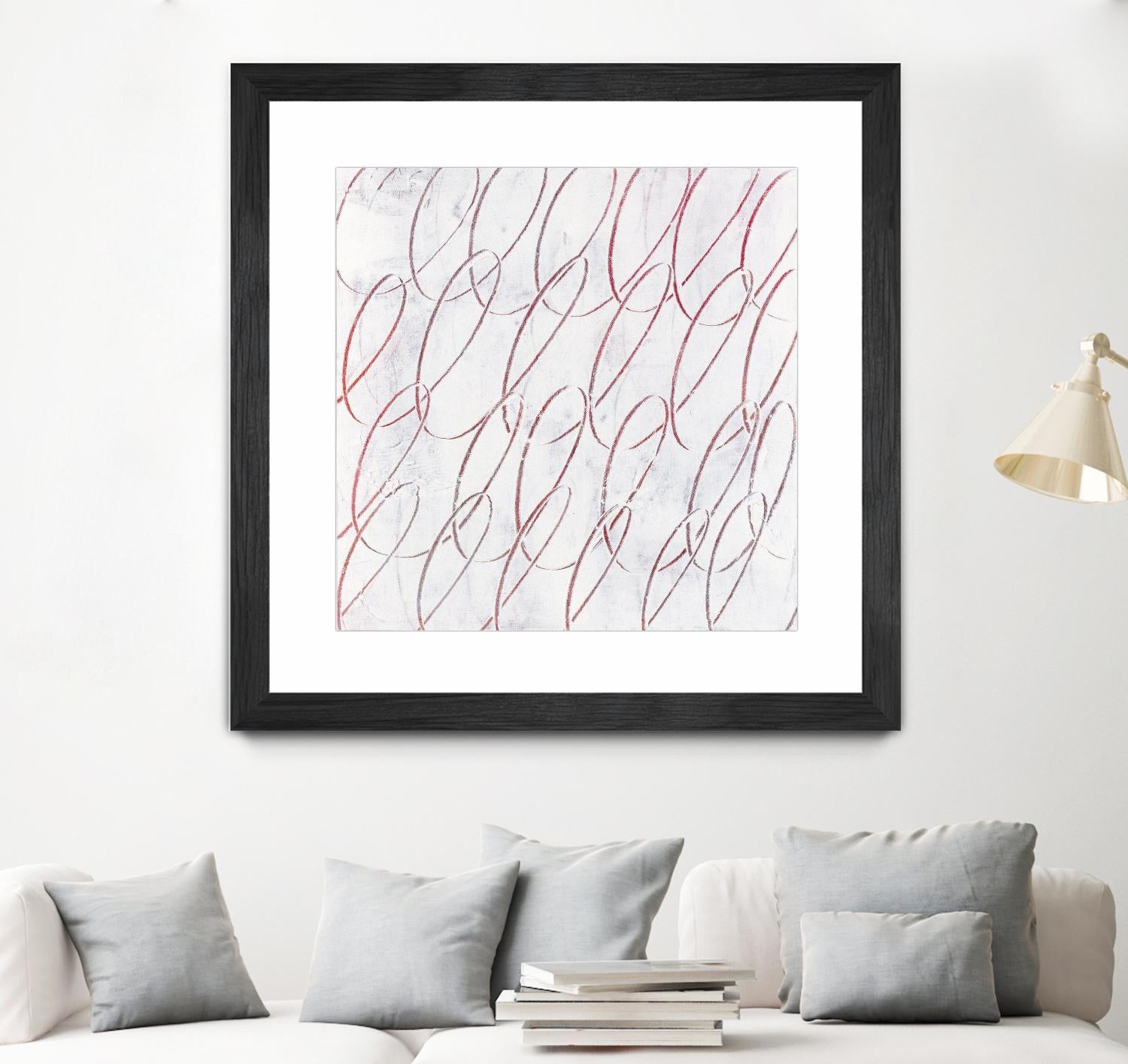 Hula I by Daleno Art on GIANT ART - red abstract abstrait