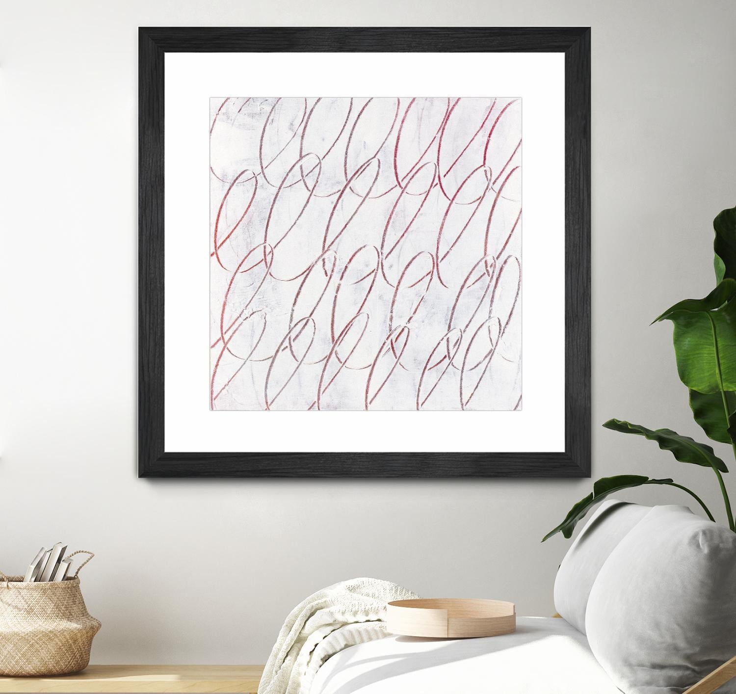 Hula I by Daleno Art on GIANT ART - red abstract abstrait