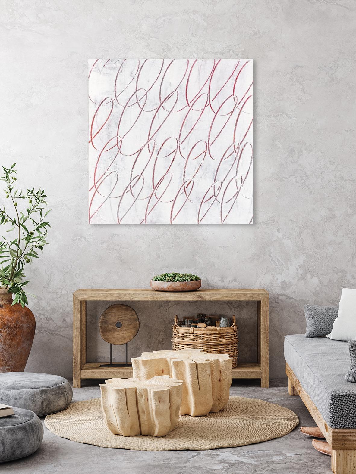 Hula I by Daleno Art on GIANT ART - red abstract abstrait
