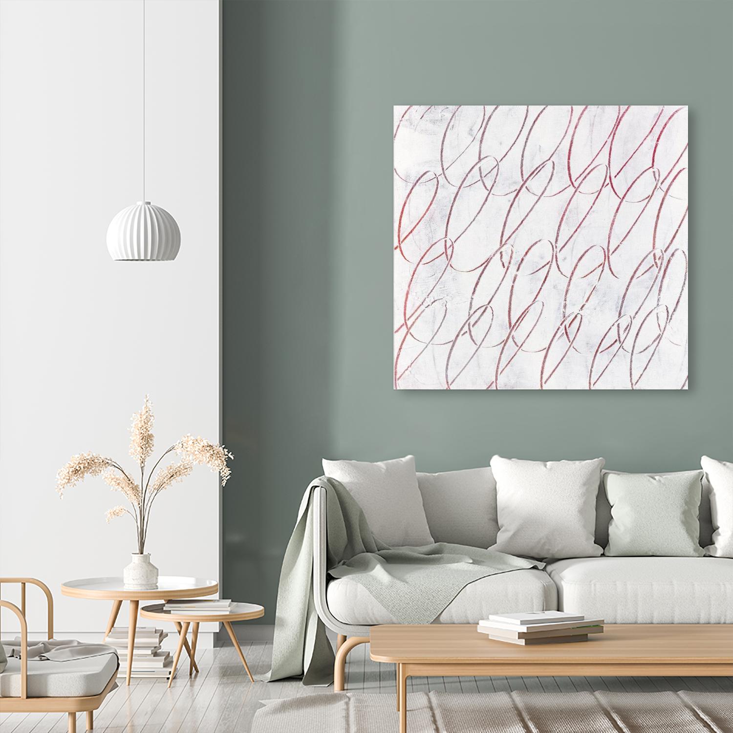 Hula I by Daleno Art on GIANT ART - red abstract abstrait