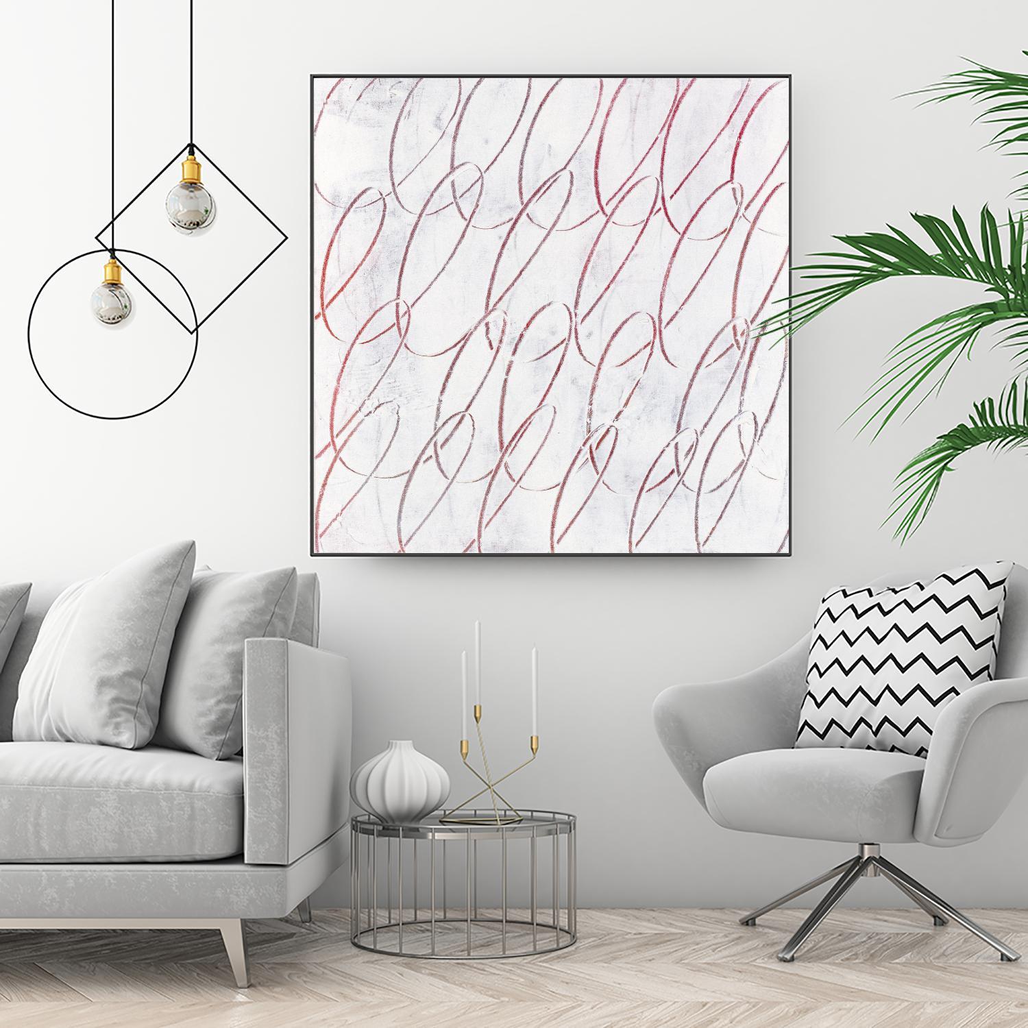Hula I by Daleno Art on GIANT ART - red abstract abstrait