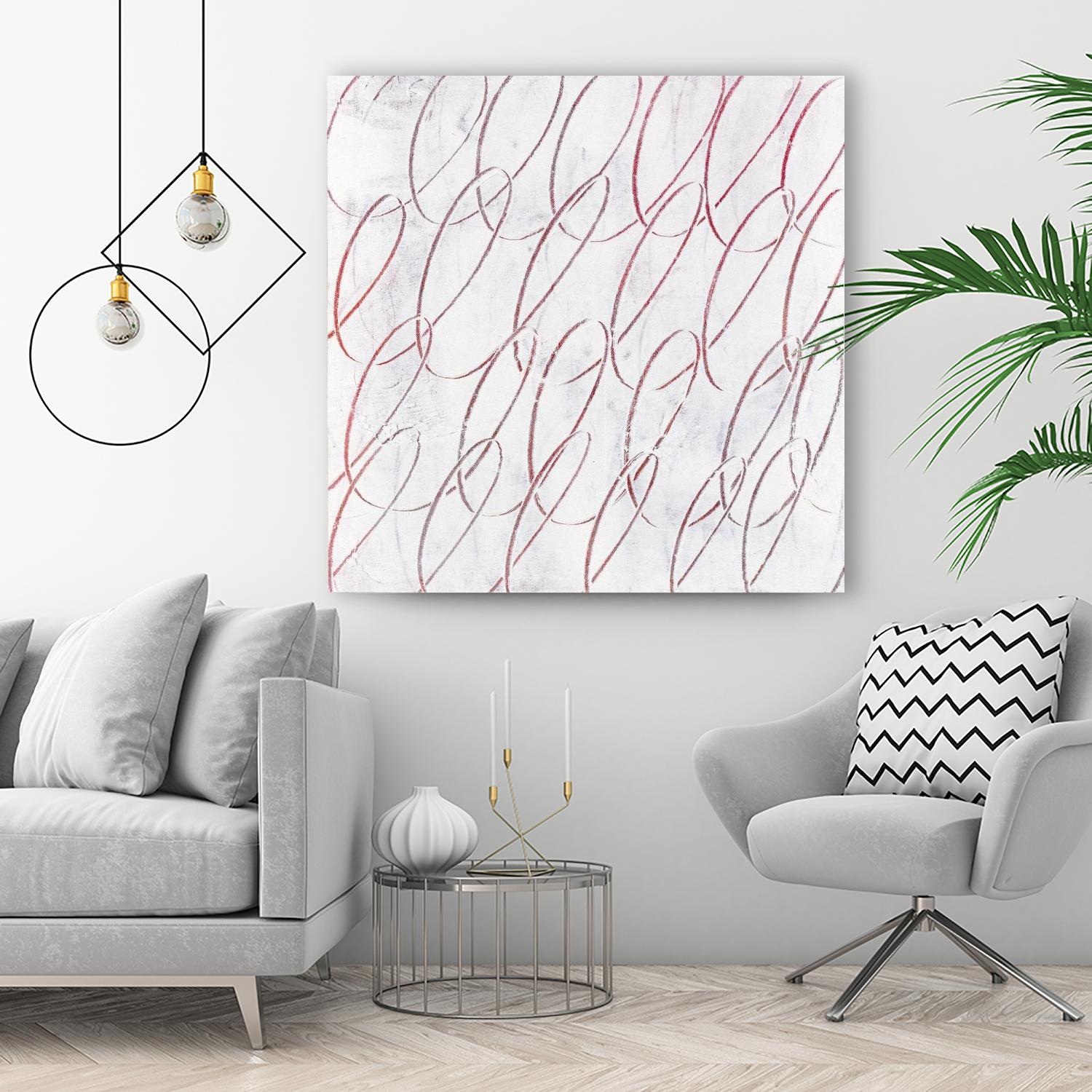 Hula I by Daleno Art on GIANT ART - red abstract abstrait