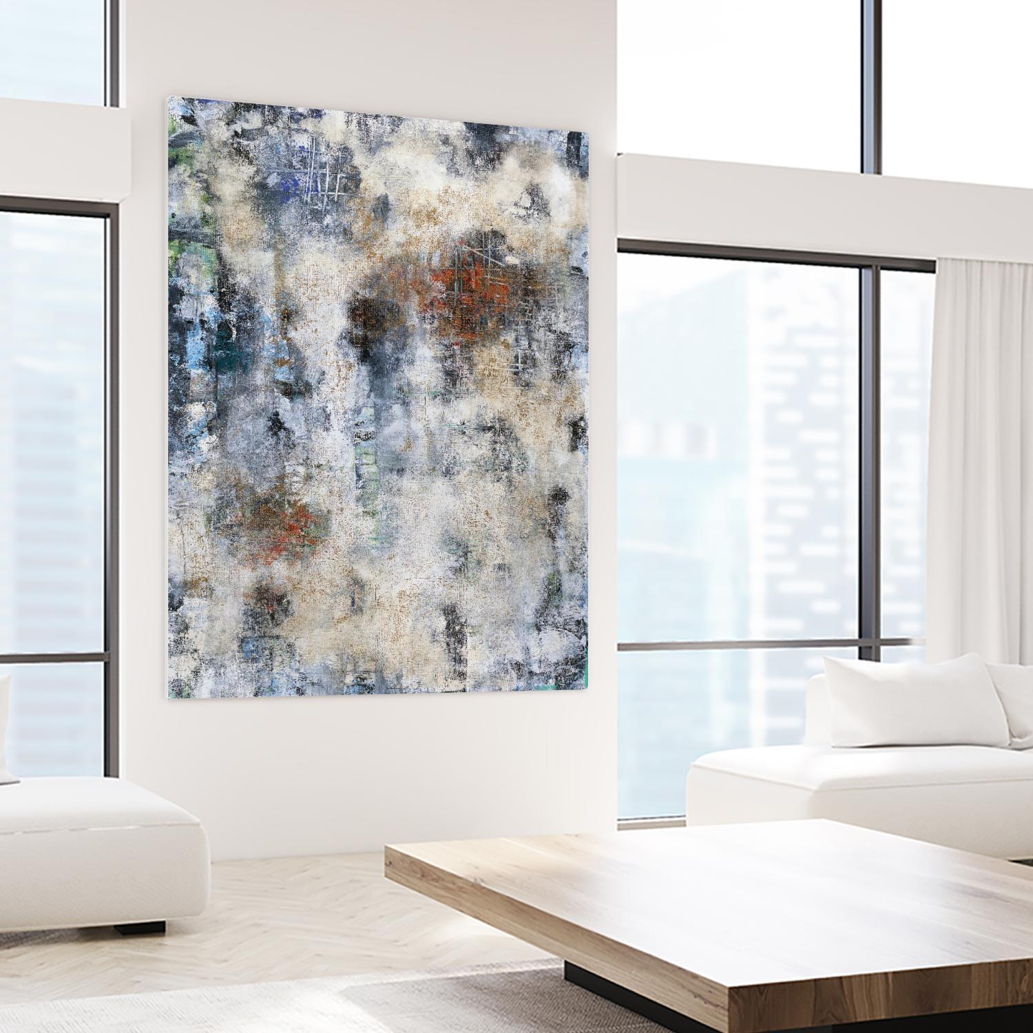 Constructed Concrete by Daleno Art on GIANT ART - red abstract abstrait