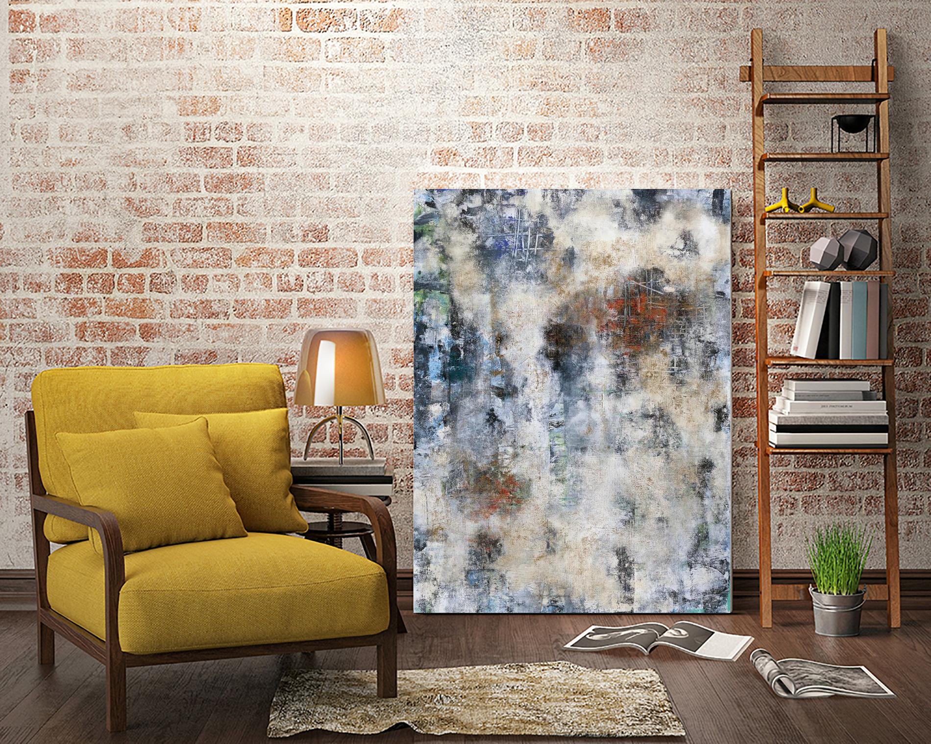 Constructed Concrete by Daleno Art on GIANT ART - red abstract abstrait