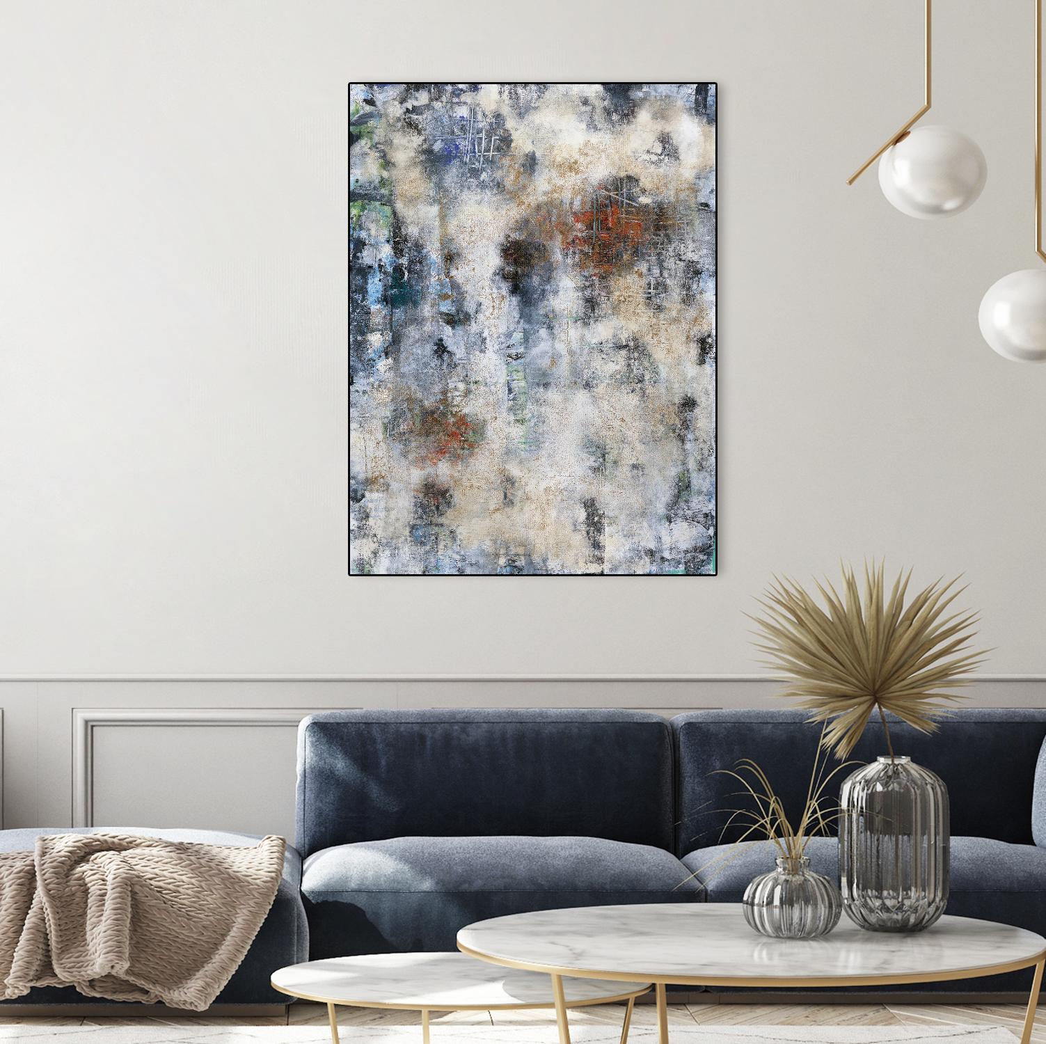 Constructed Concrete by Daleno Art on GIANT ART - red abstract abstrait