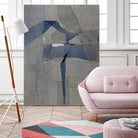 Survivor Puzzle by Daleno Art on GIANT ART - blue abstract abstrait