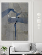 Survivor Puzzle by Daleno Art on GIANT ART - blue abstract abstrait