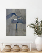 Survivor Puzzle by Daleno Art on GIANT ART - blue abstract abstrait