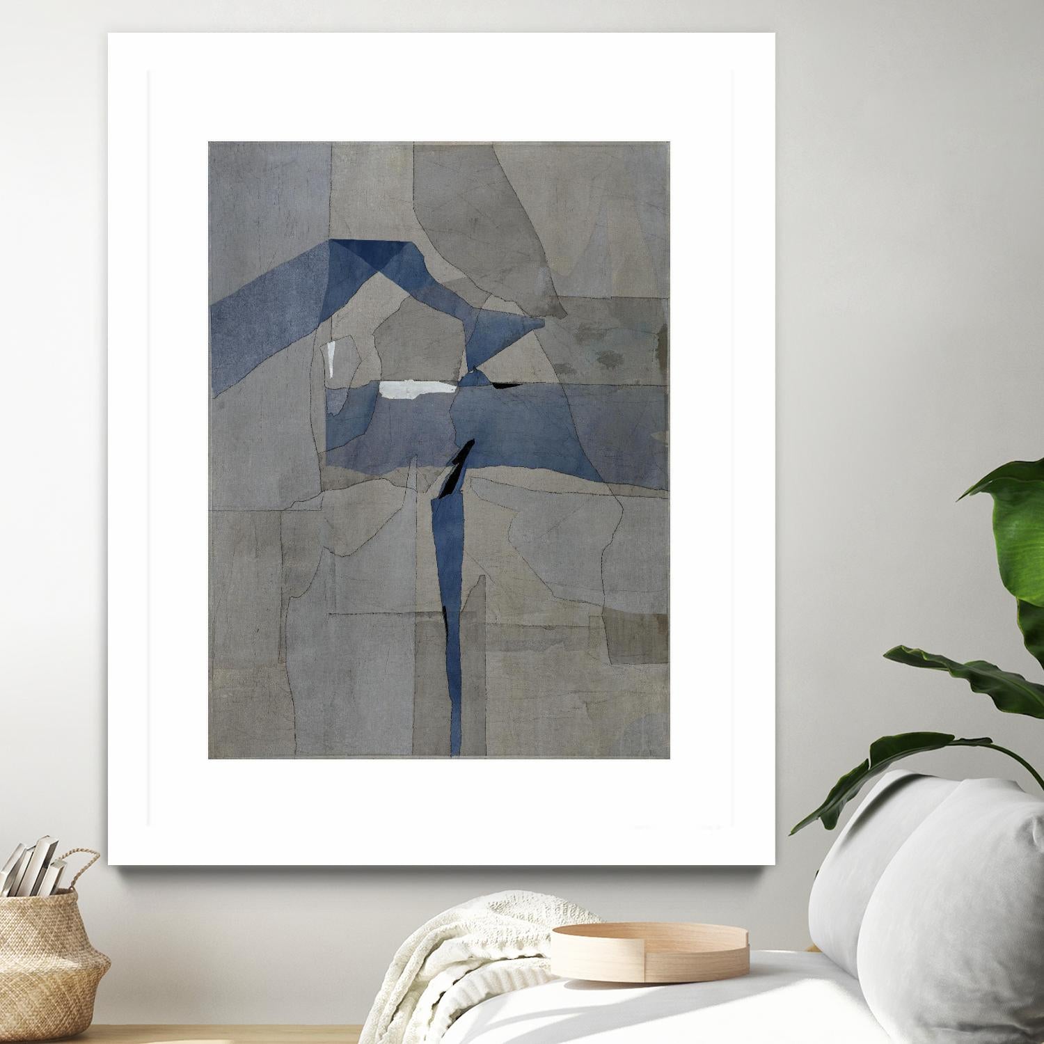 Survivor Puzzle by Daleno Art on GIANT ART - blue abstract abstrait