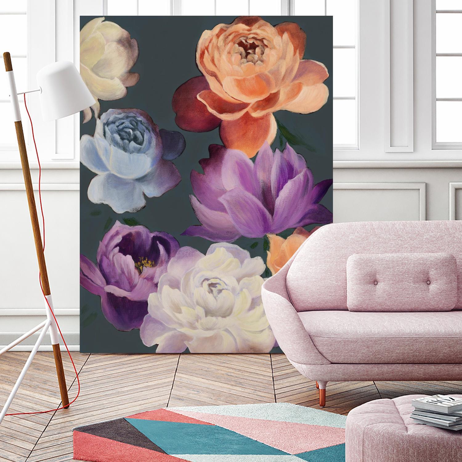 November Blooms by Daleno Art on GIANT ART - orange flowers