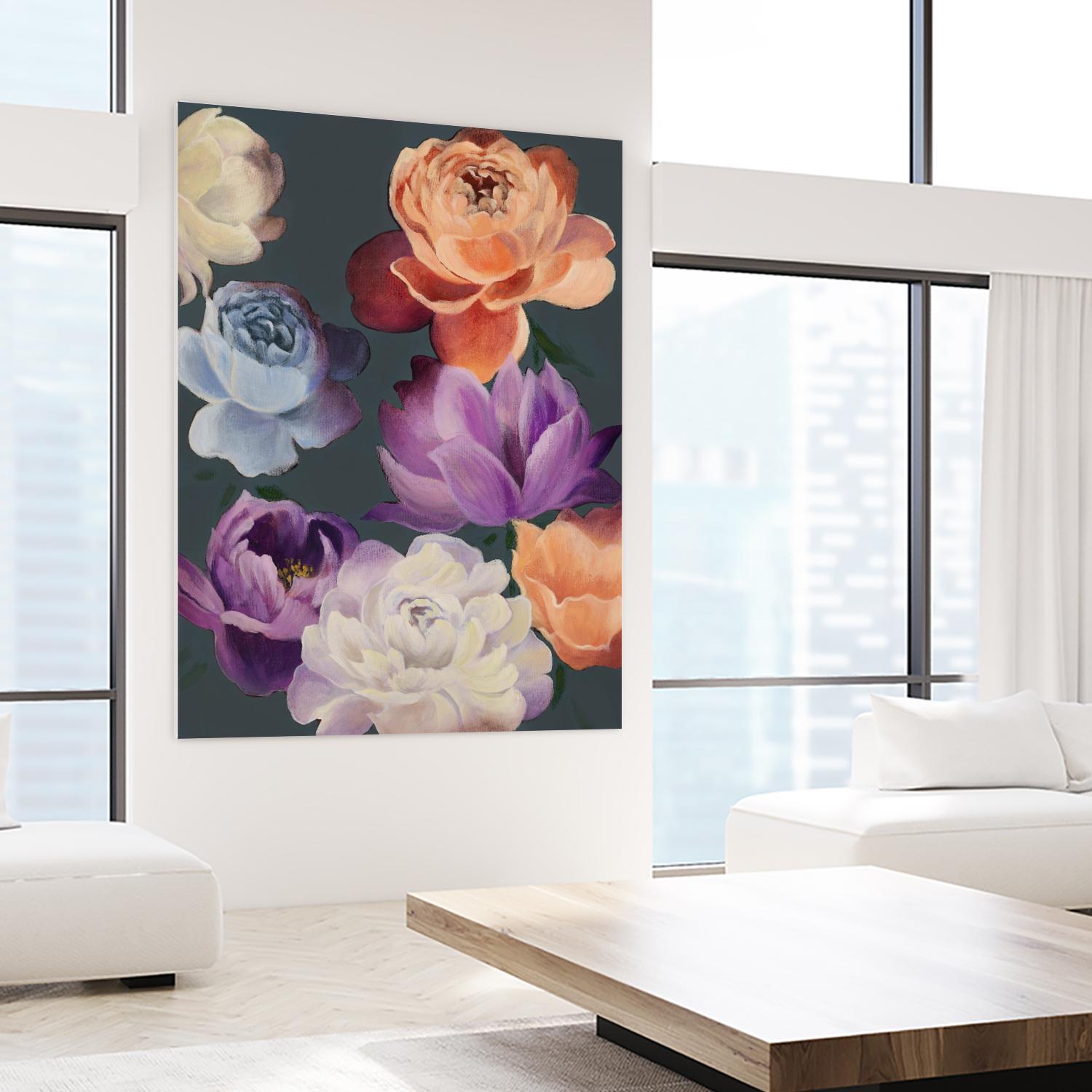 November Blooms by Daleno Art on GIANT ART - orange flowers
