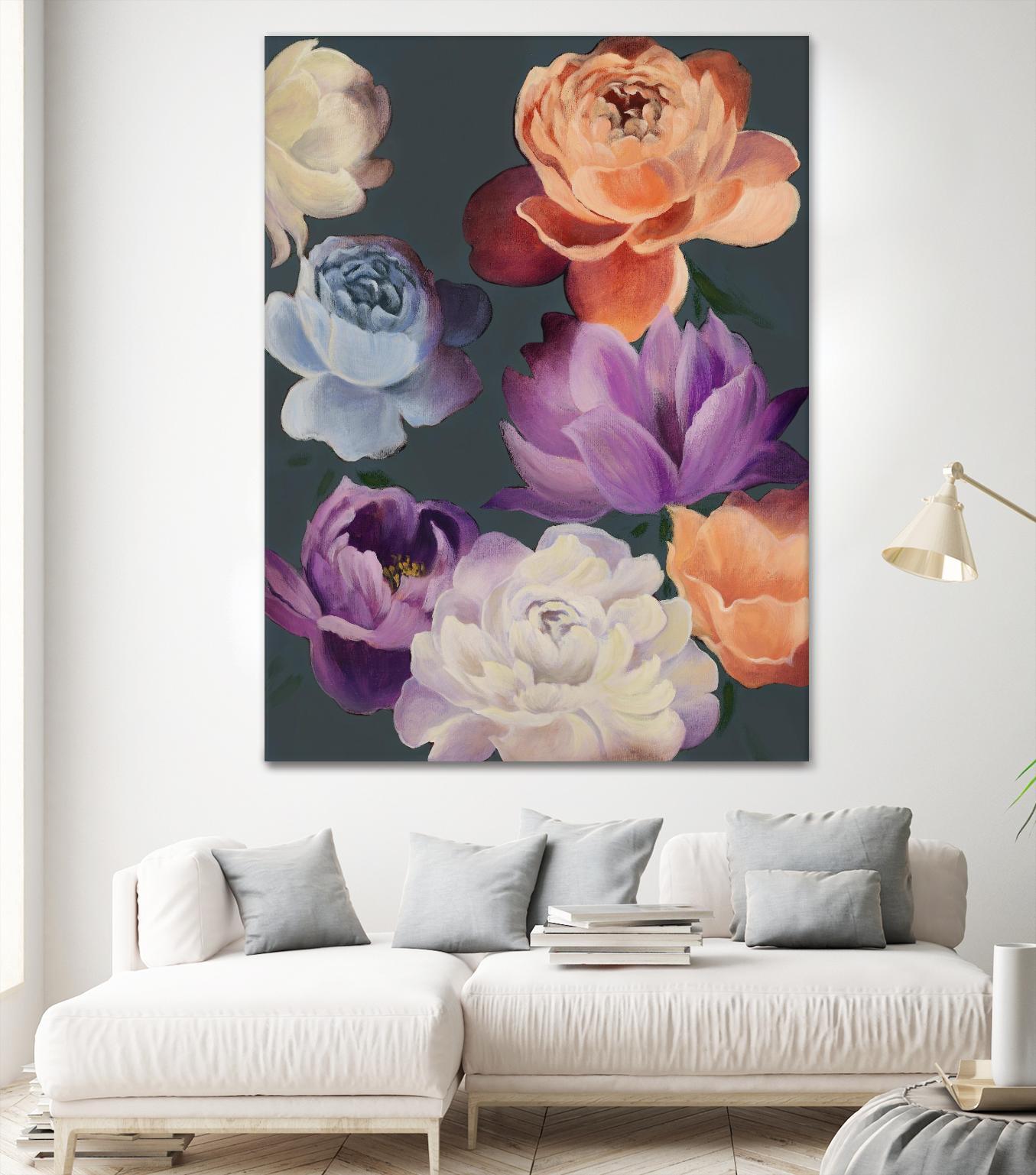 November Blooms by Daleno Art on GIANT ART - orange flowers