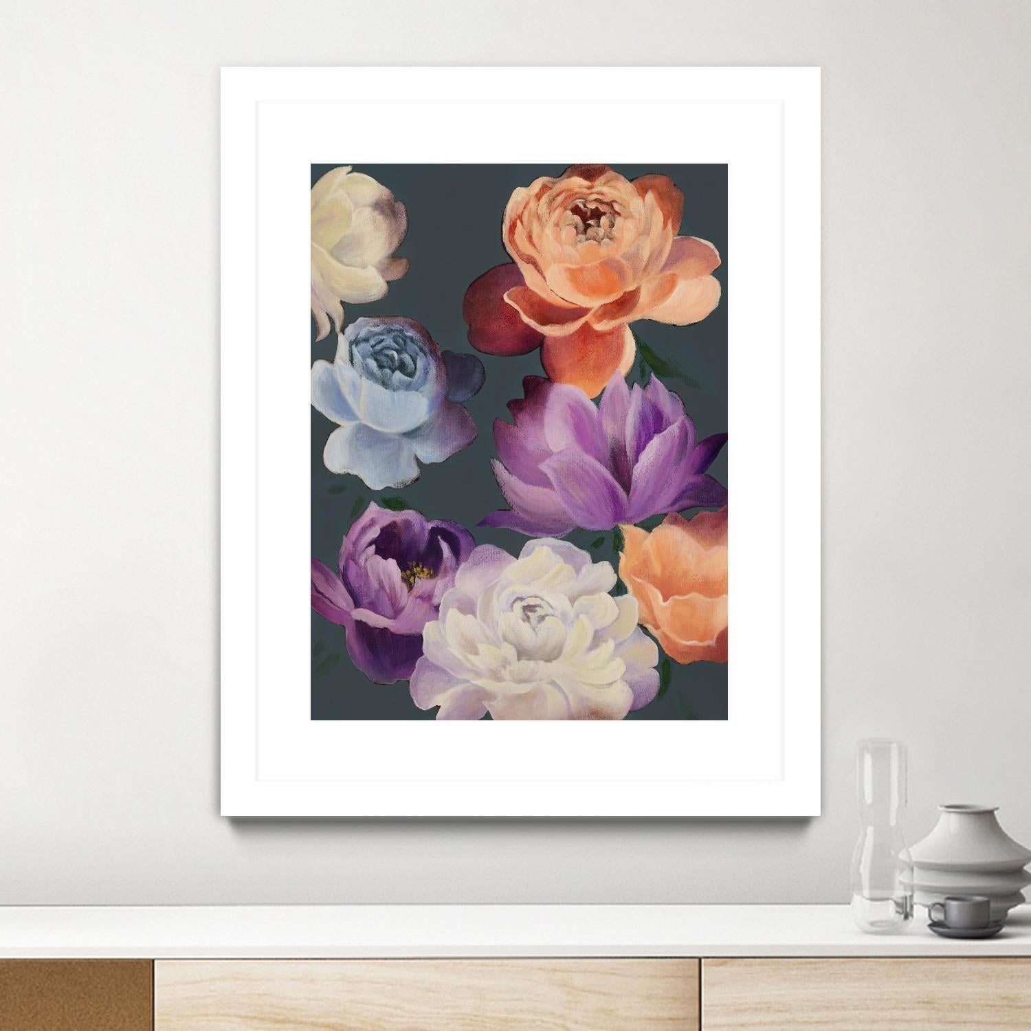 November Blooms by Daleno Art on GIANT ART - orange flowers