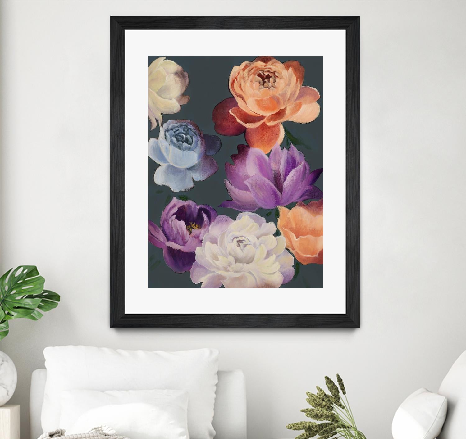 November Blooms by Daleno Art on GIANT ART - orange flowers