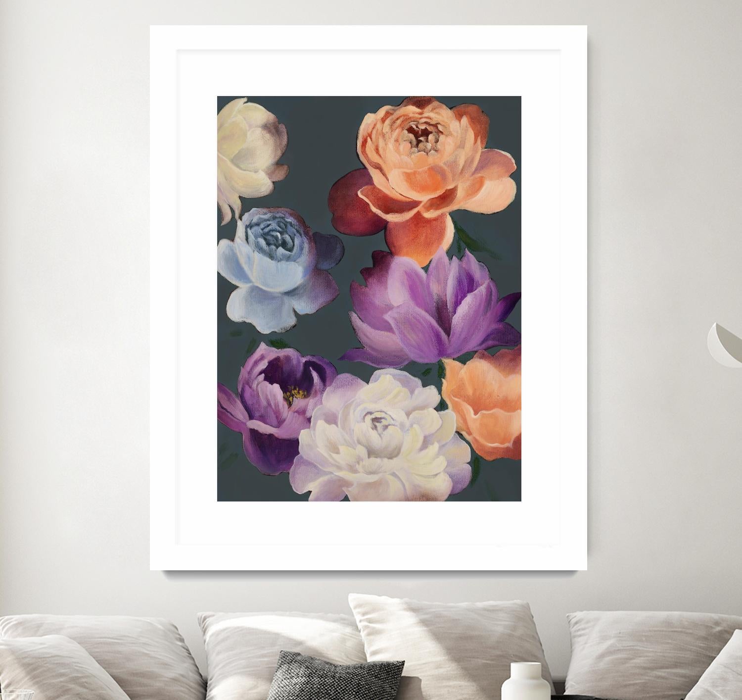 November Blooms by Daleno Art on GIANT ART - orange flowers