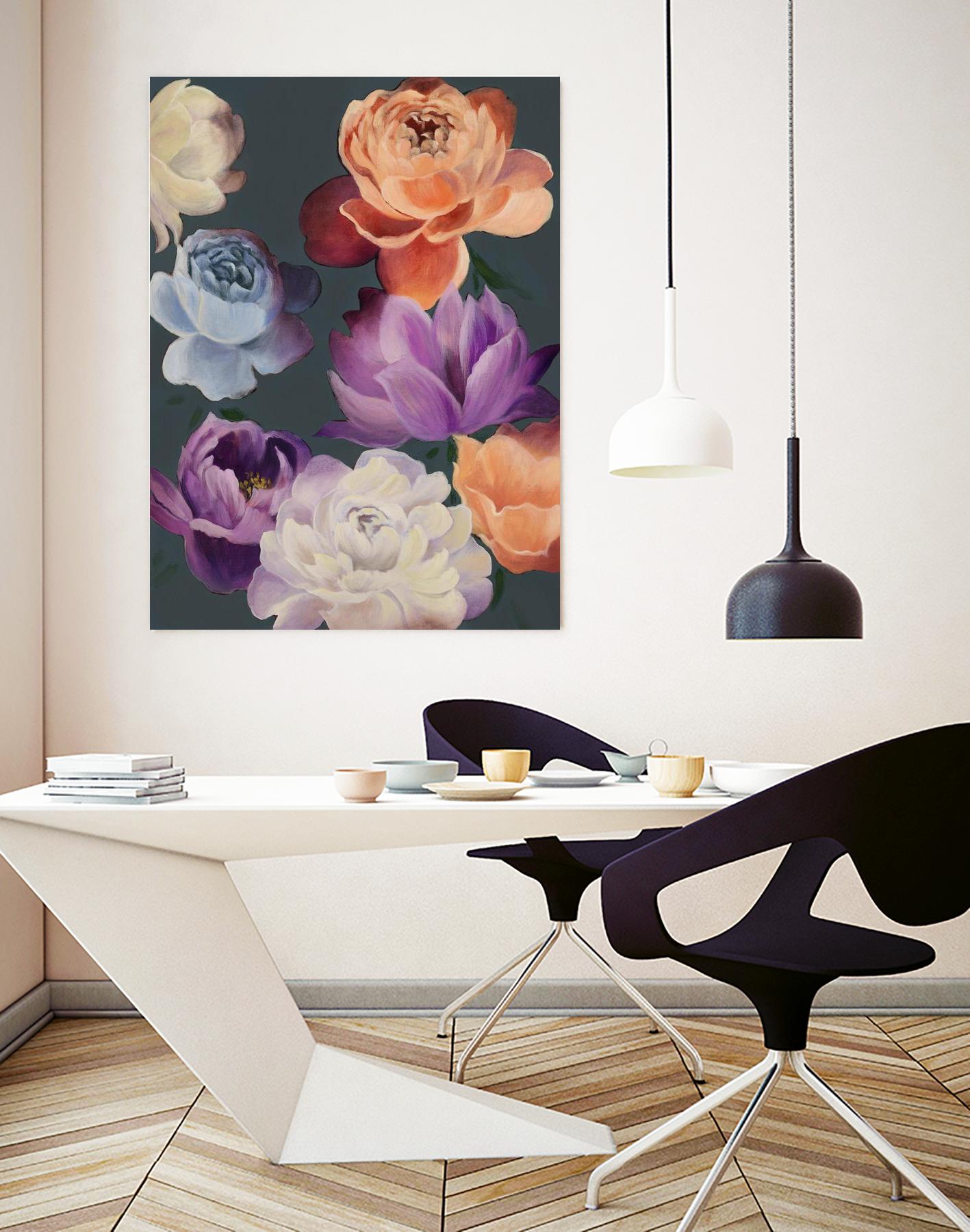 November Blooms by Daleno Art on GIANT ART - orange flowers