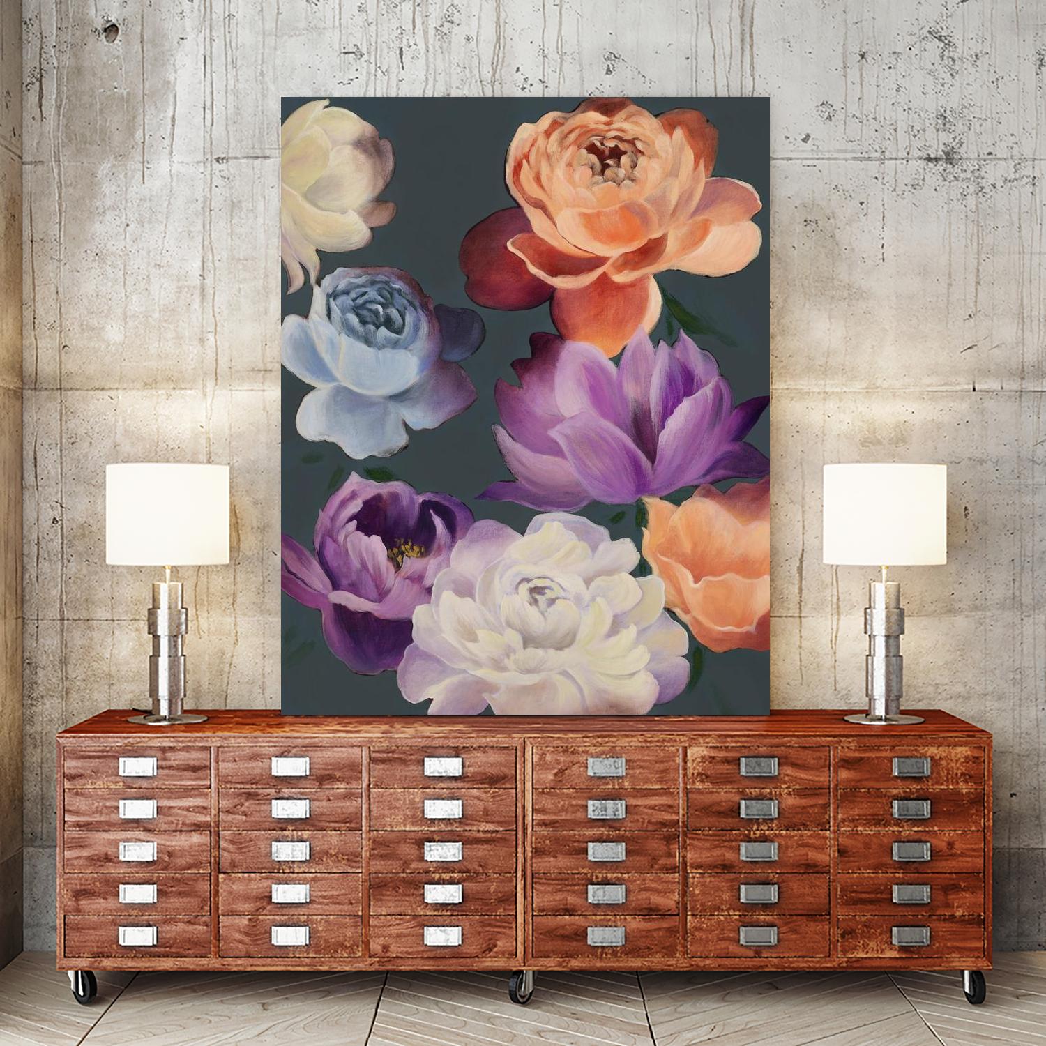 November Blooms by Daleno Art on GIANT ART - orange flowers
