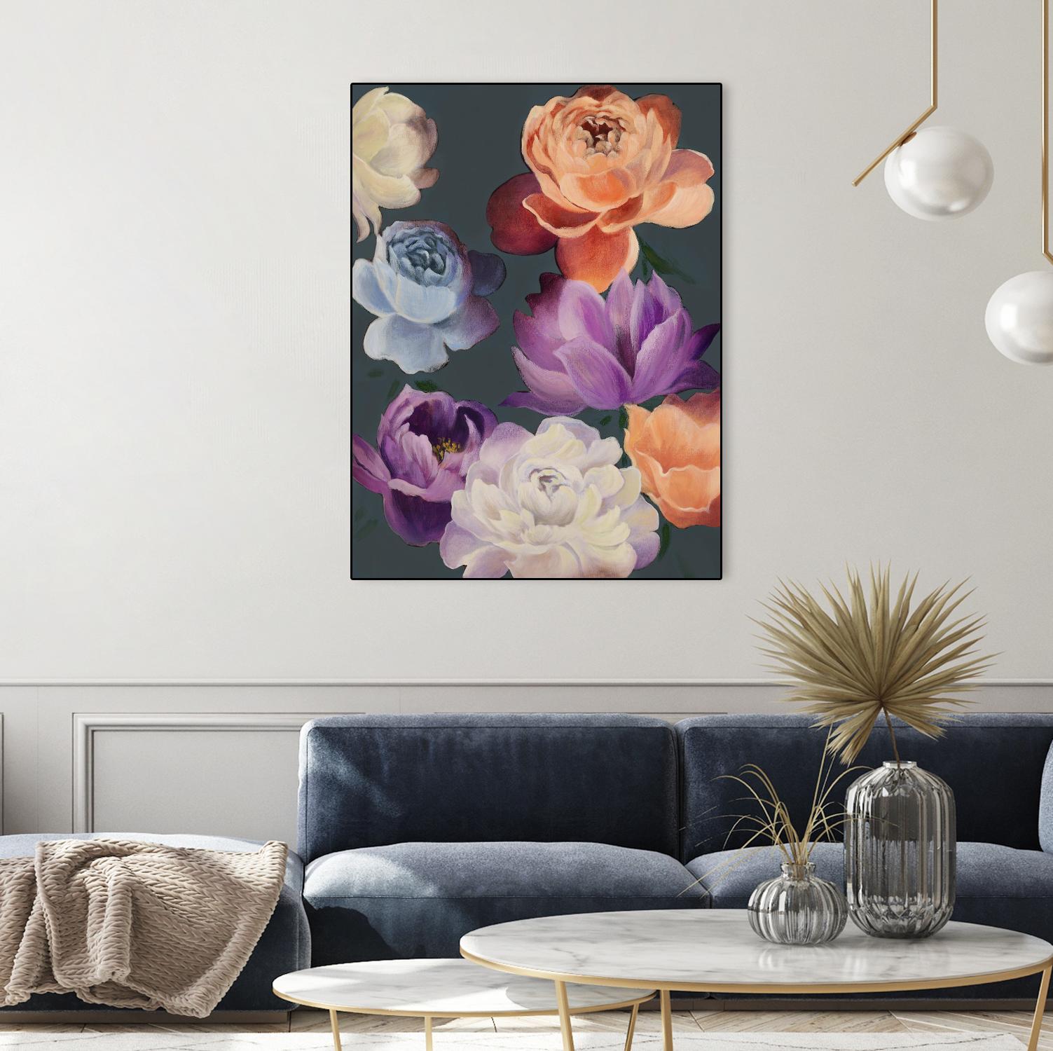 November Blooms by Daleno Art on GIANT ART - orange flowers