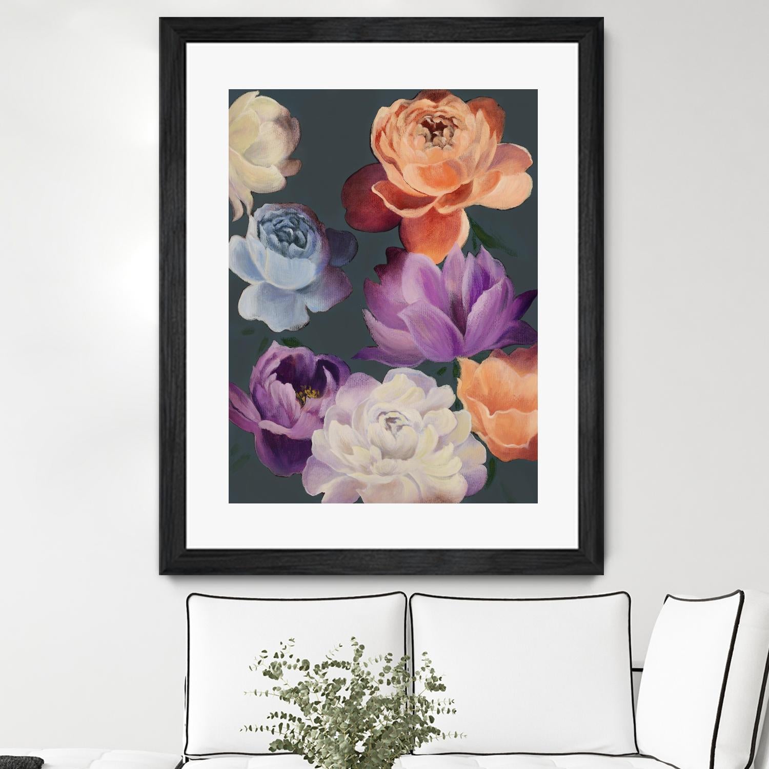 November Blooms by Daleno Art on GIANT ART - orange flowers