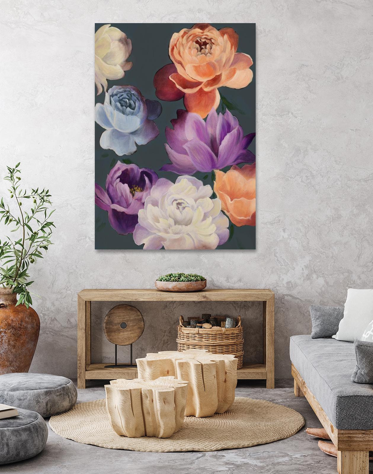November Blooms by Daleno Art on GIANT ART - orange flowers