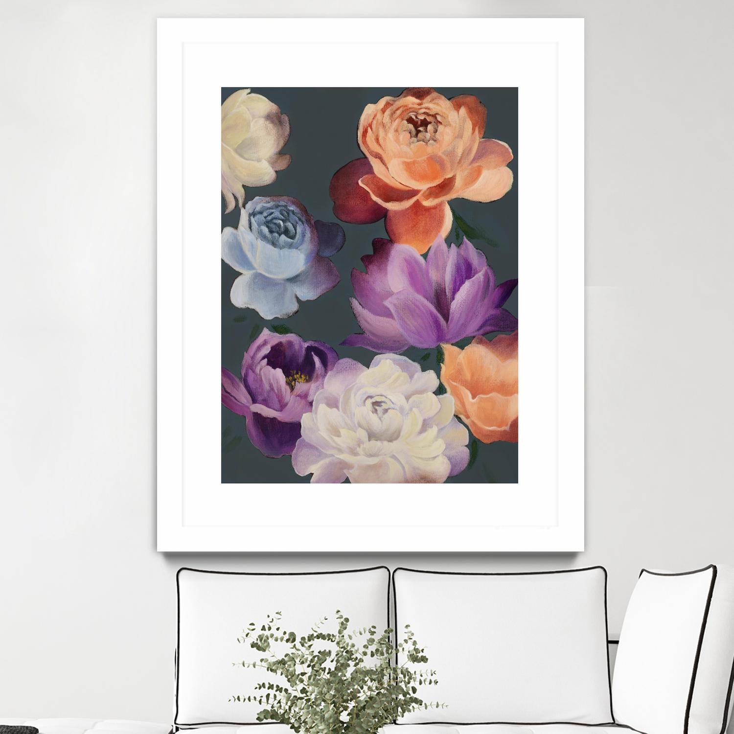 November Blooms by Daleno Art on GIANT ART - orange flowers