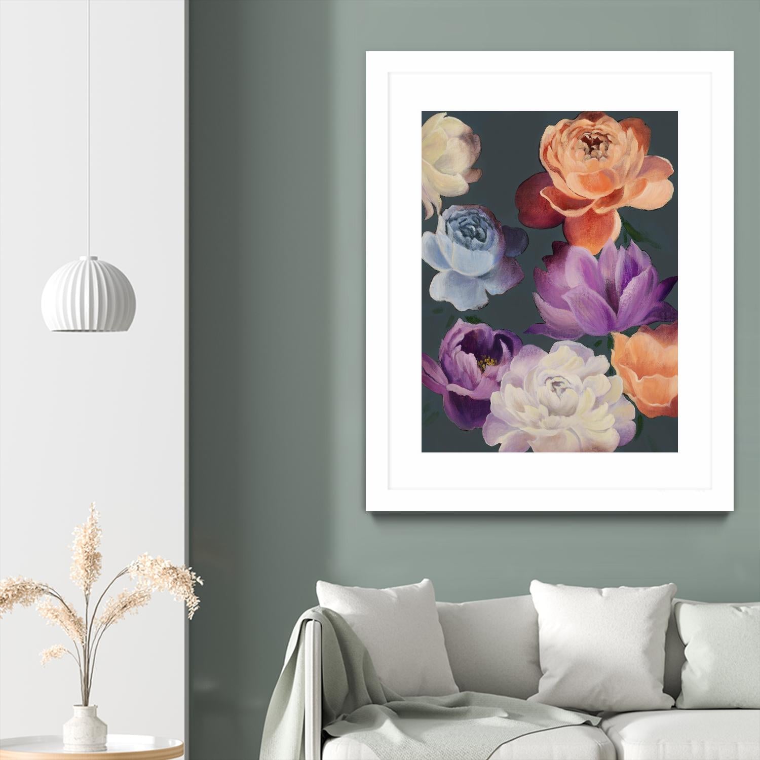 November Blooms by Daleno Art on GIANT ART - orange flowers