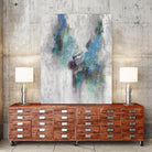 Comfy Nest II by Daleno Art on GIANT ART - blue abstract abstrait