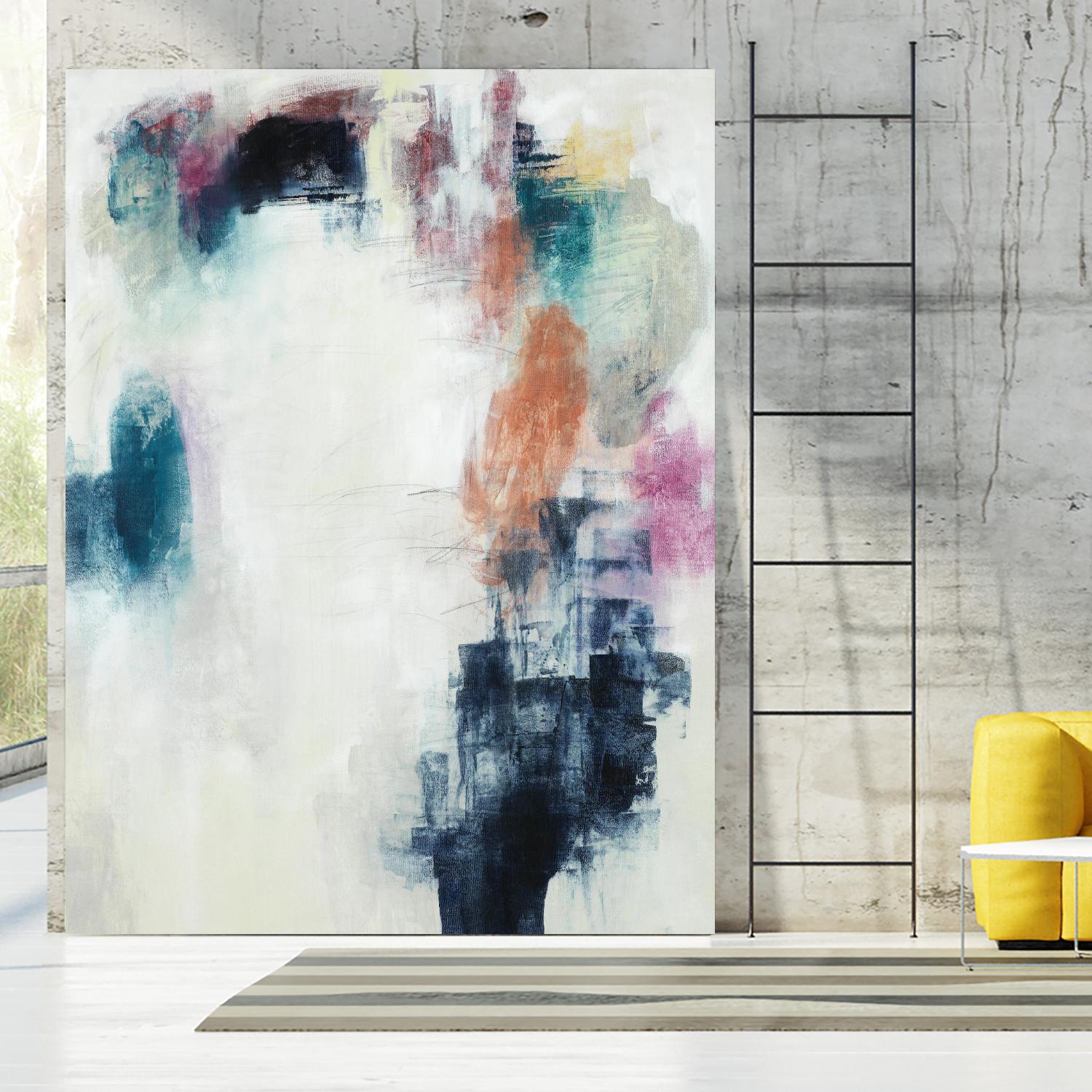 Sensitive Strum by Daleno Art on GIANT ART - orange abstract abstrait