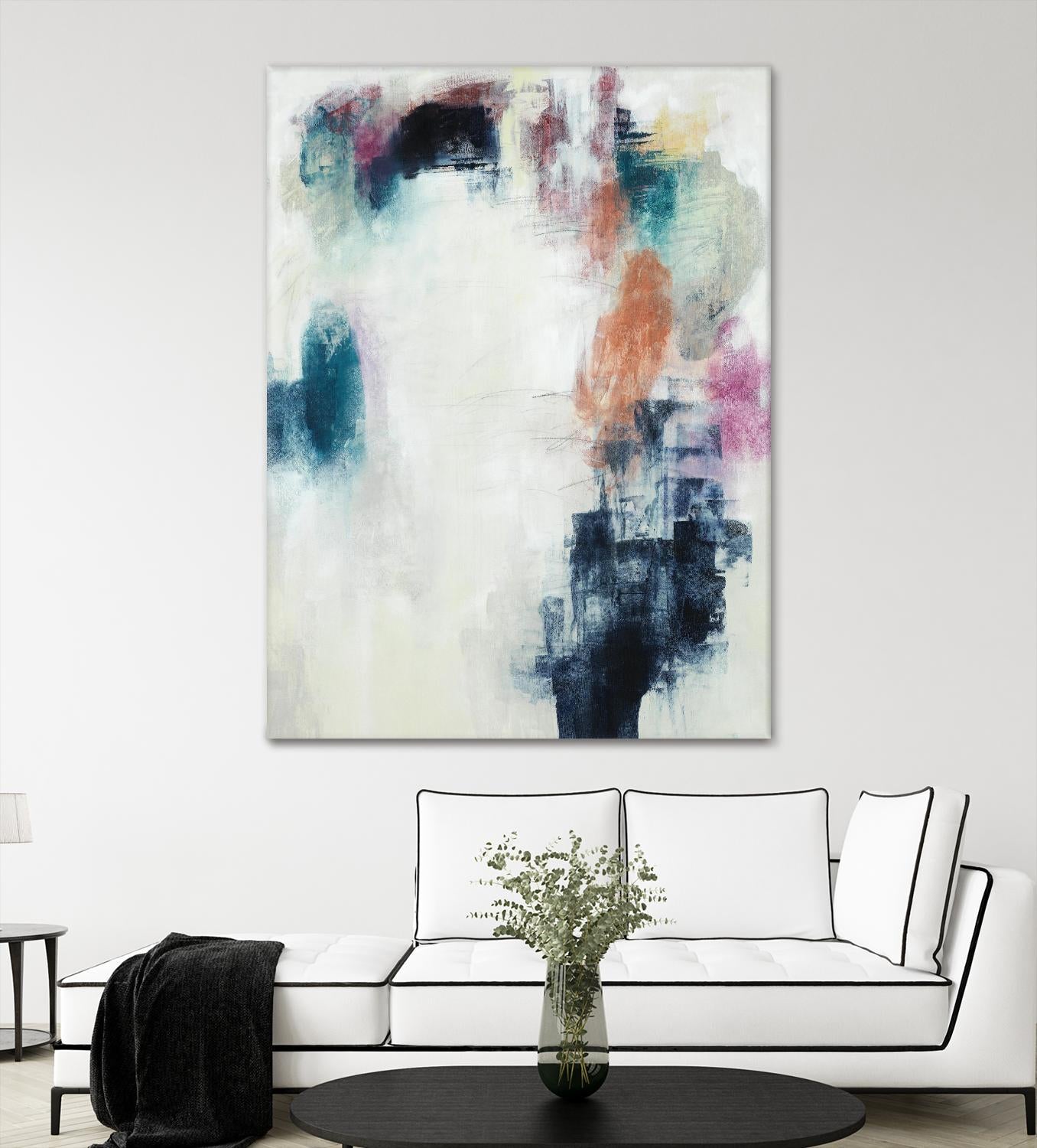 Sensitive Strum by Daleno Art on GIANT ART - orange abstract abstrait