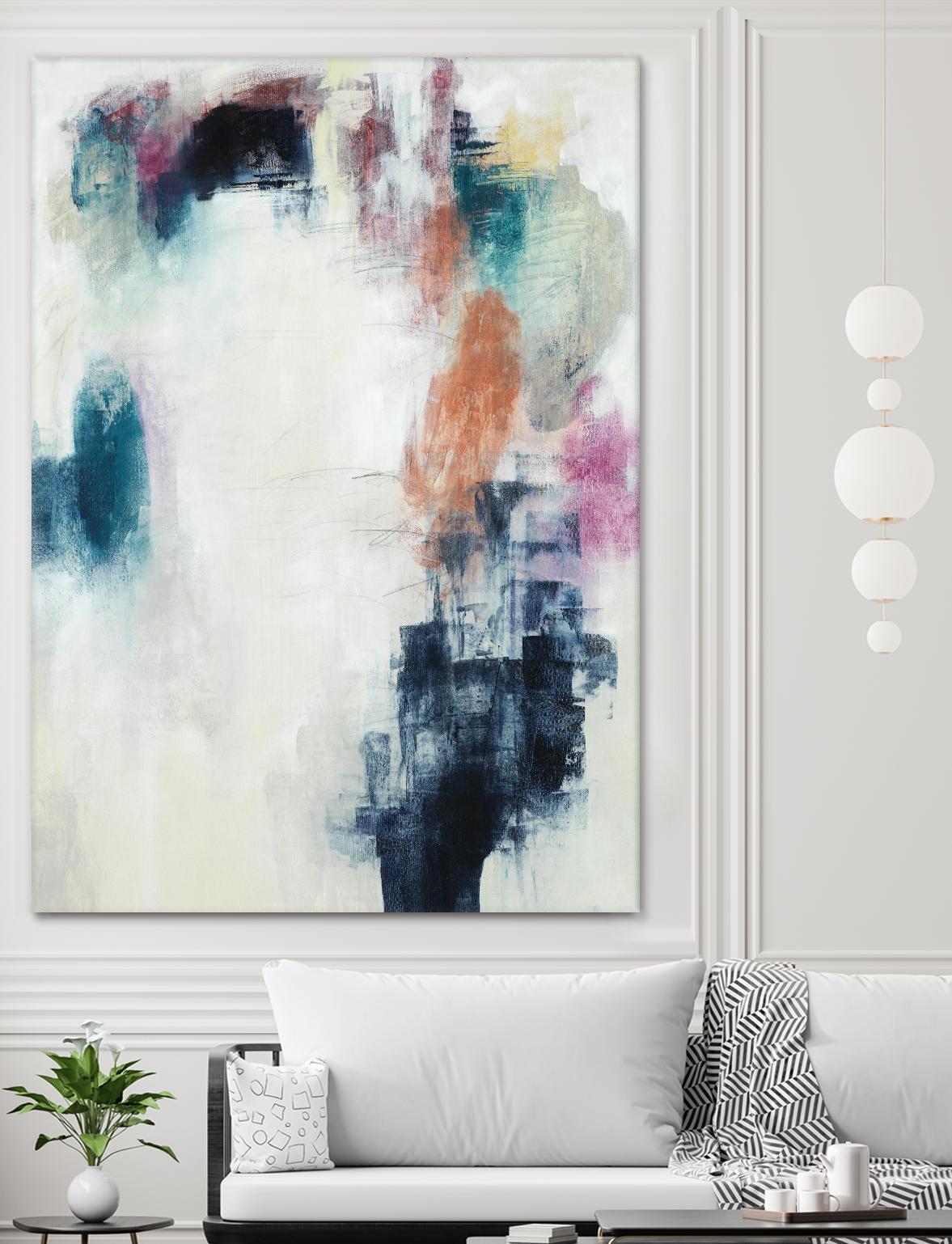 Sensitive Strum by Daleno Art on GIANT ART - orange abstract abstrait